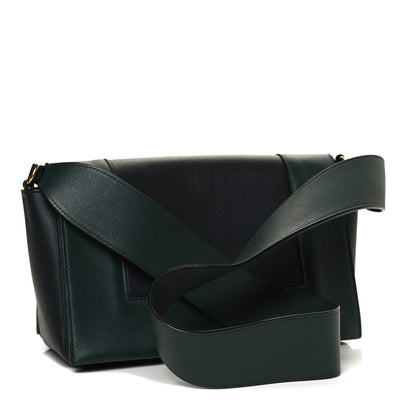 Celine Shiny Smooth Calfskin Medium Frame Shoulder Bag Amazone Dark Navy 3 of 11