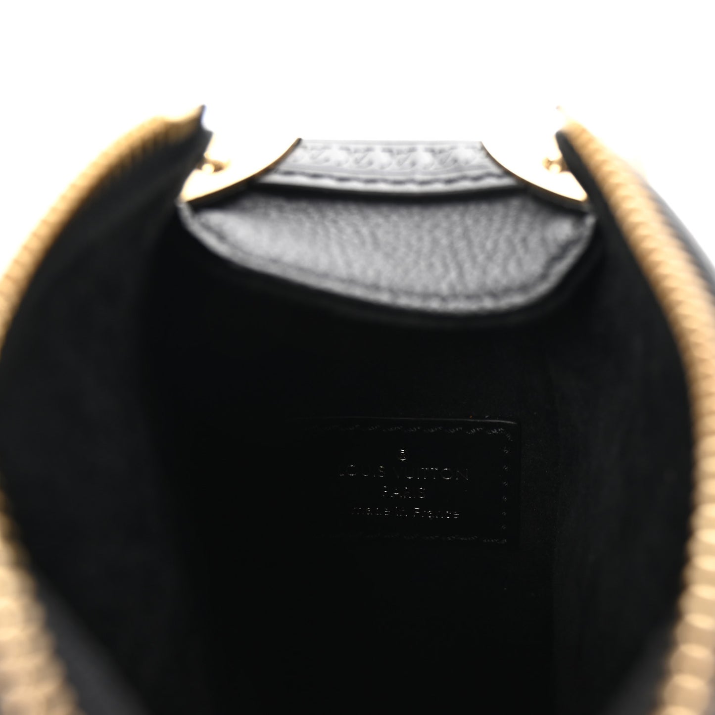 Grained Calfskin Side Trunk PM Black