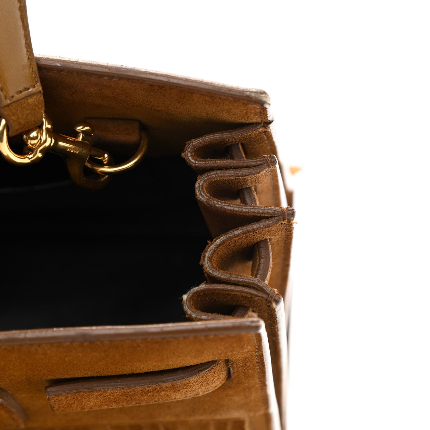 Saint Laurent Suede Fringe Baby Sac De Jour Brown 13 of 14