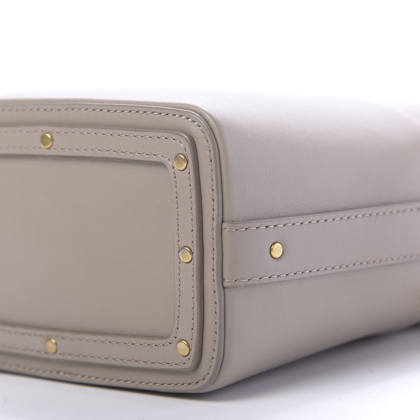 Smooth Calfskin Mini Roy Bucket Bag Motty Grey