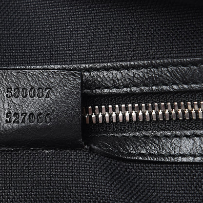 Gucci Fluffy Calfskin Morpheus Weekender Duffle Black 7 of 13
