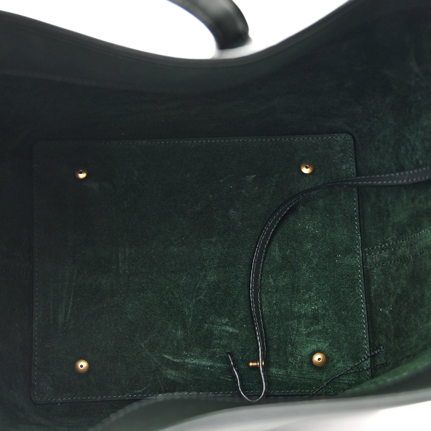 Shiny Calfskin Le 37 Bucket Bag Vert Fonce