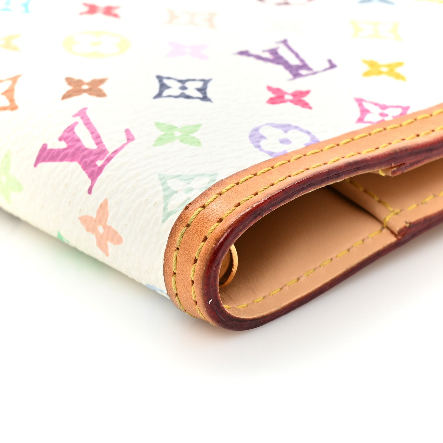 Monogram Multicolor Small Ring Agenda Cover White