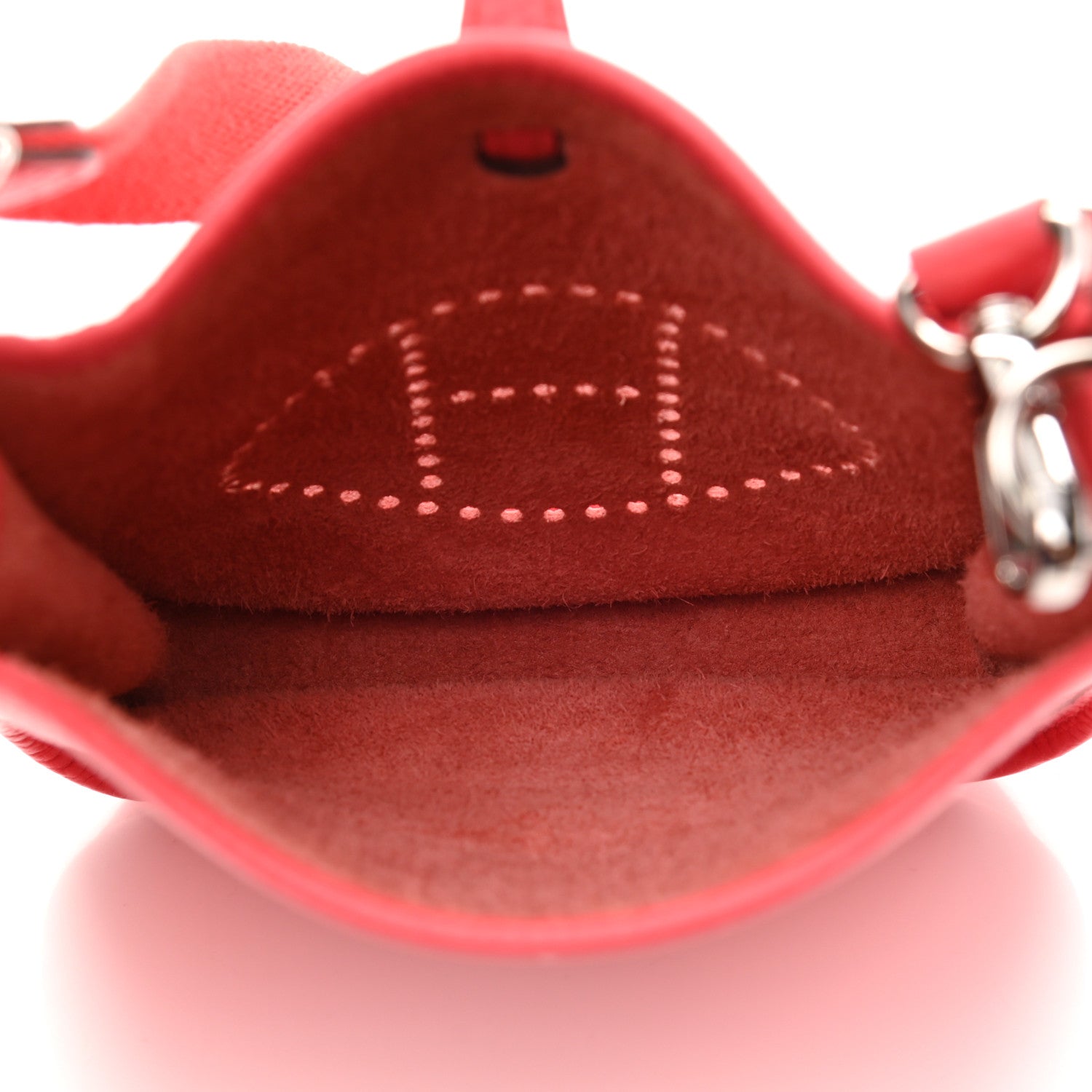 Hermes Taurillon Clemence Evelyne TPM Rouge Pivoine 4 of 8
