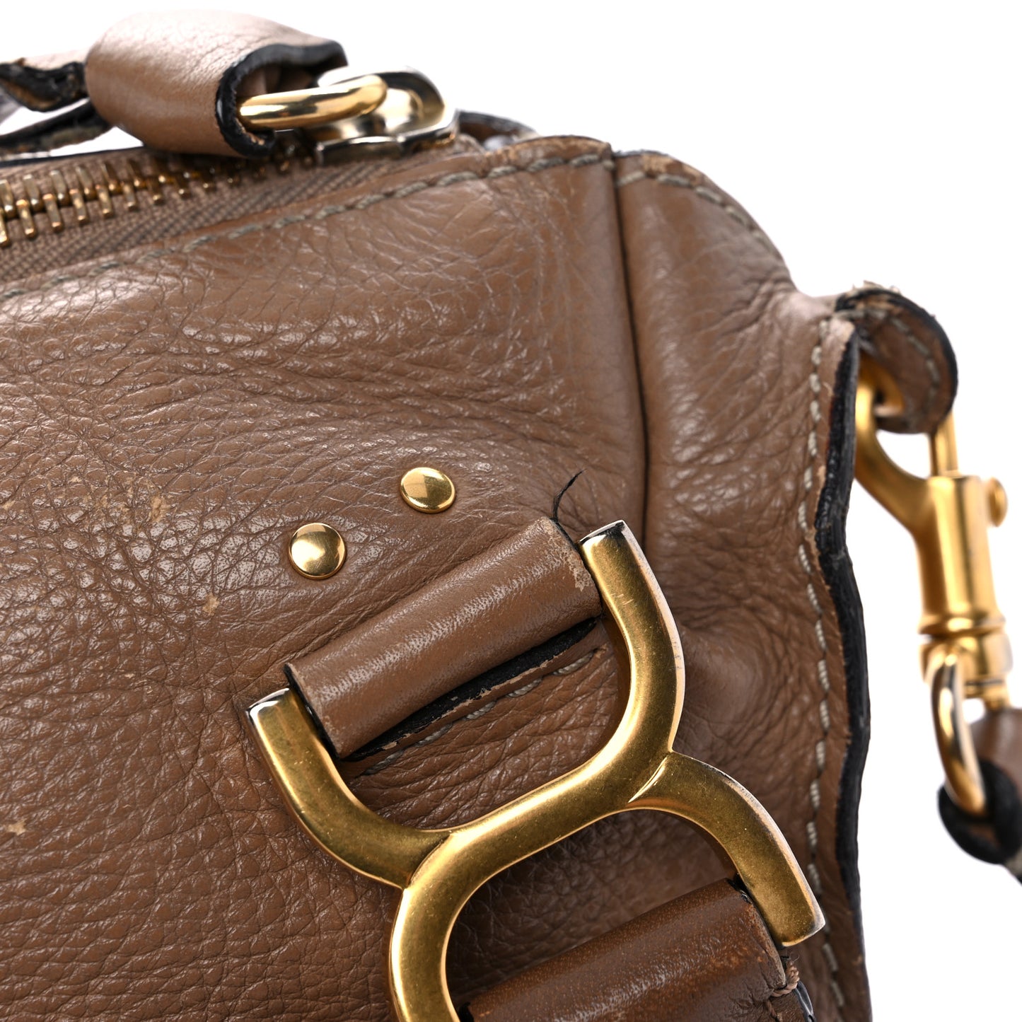 Calfskin Medium Marcie Satchel Nut