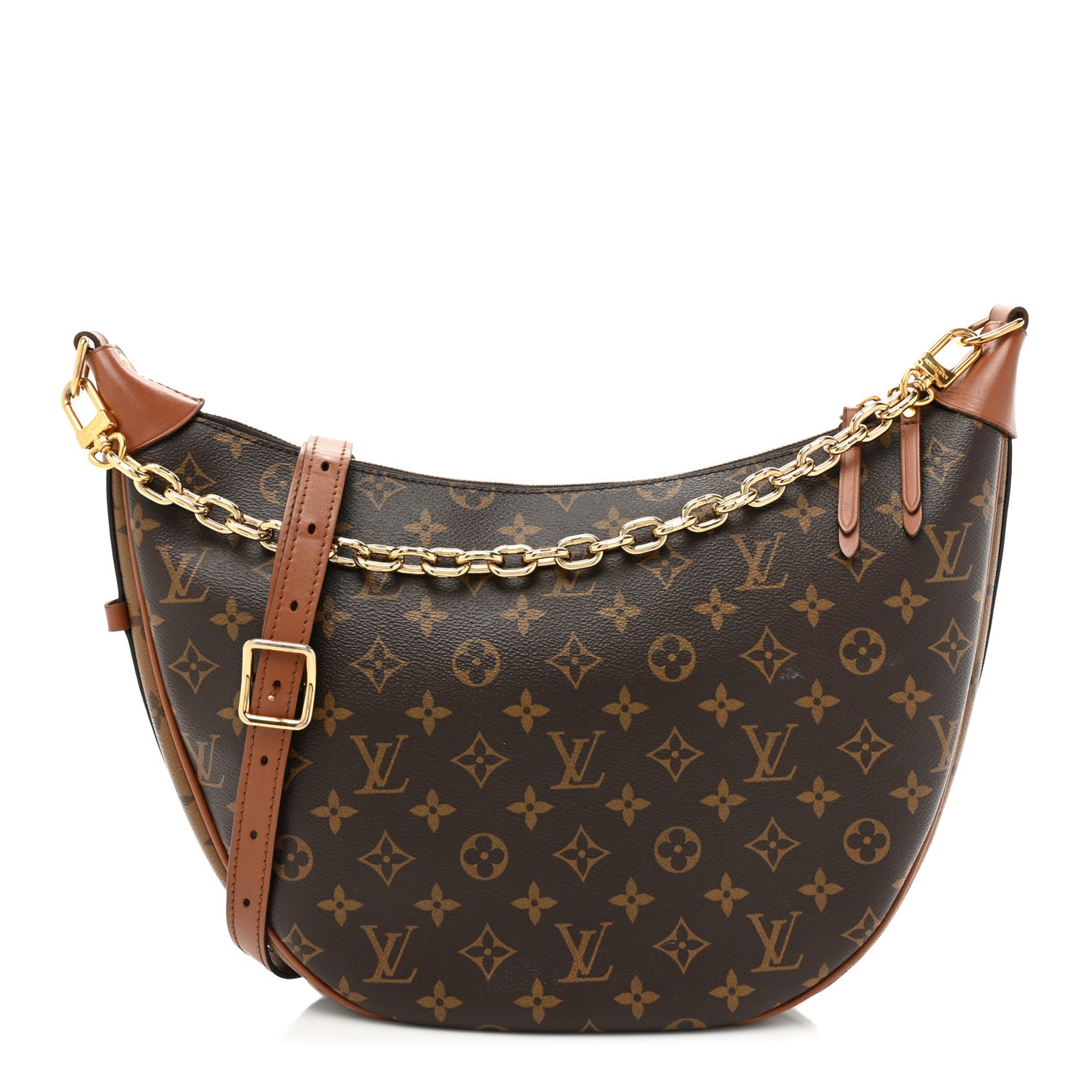 Reverse Monogram Loop Hobo