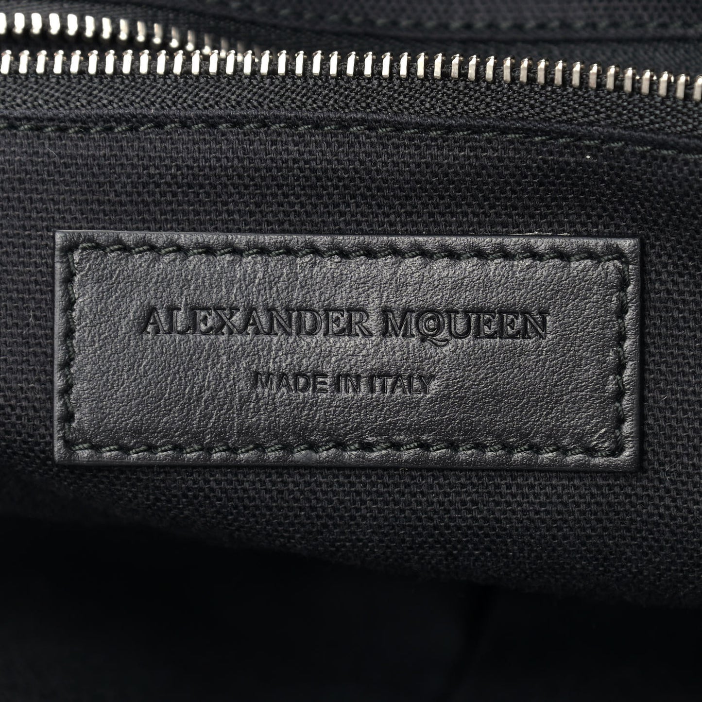 Soft Calfskin Woven Medium Legend Tote Black White