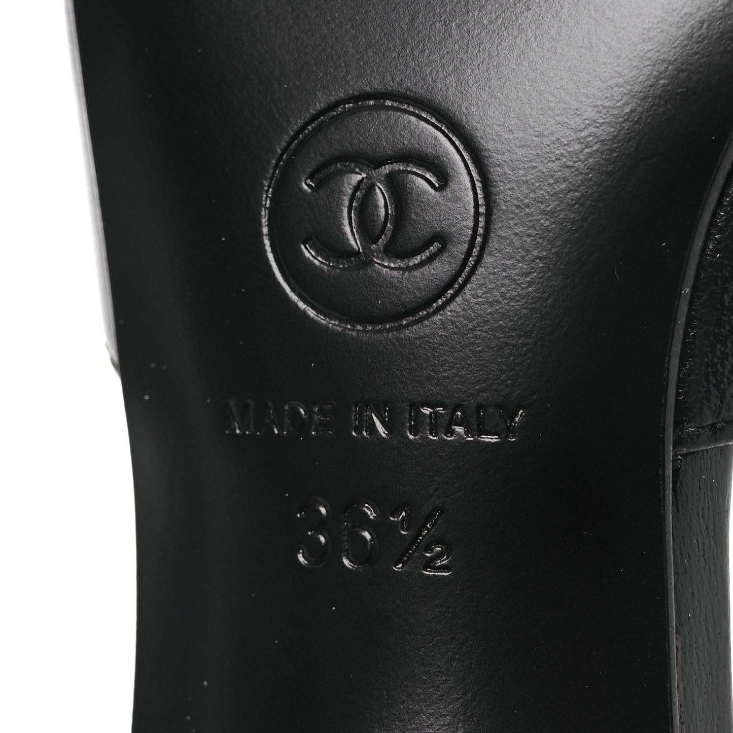 Lambskin Mary Jane Pumps 36.5 Black White