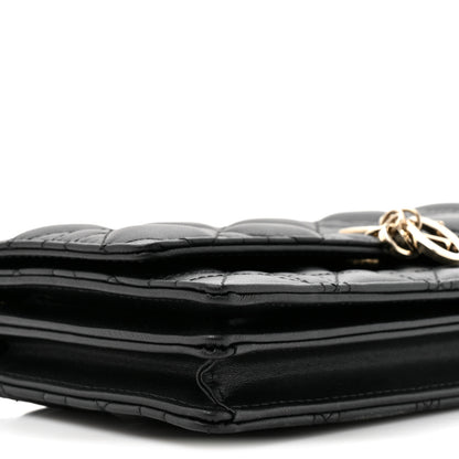Christian Dior Lambskin Cannage Mini My Dior Bag Black 11 of 11