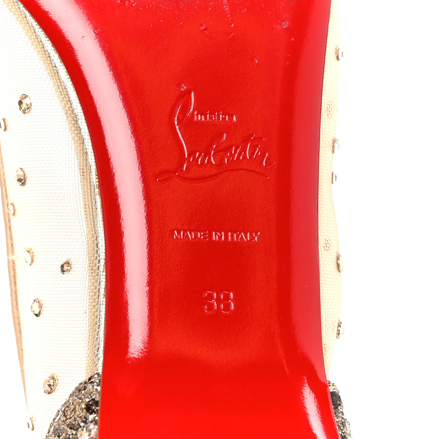 Crystal Strass Follies Flats 38 Light Silk