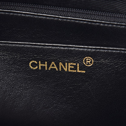 Chanel Lambskin Quilted XL Jumbo Single Flap Black 6 of 11