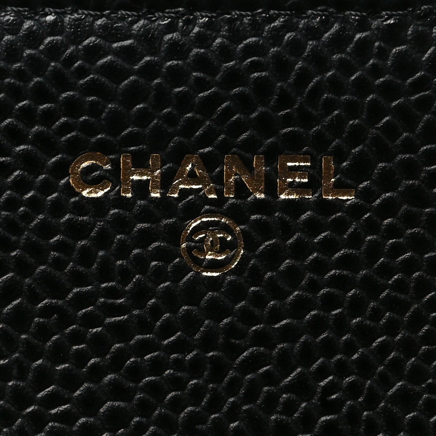 Caviar Quilted Long Flap Wallet Black