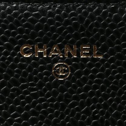 Chanel Caviar Quilted Long Flap Wallet Black 6 of 9