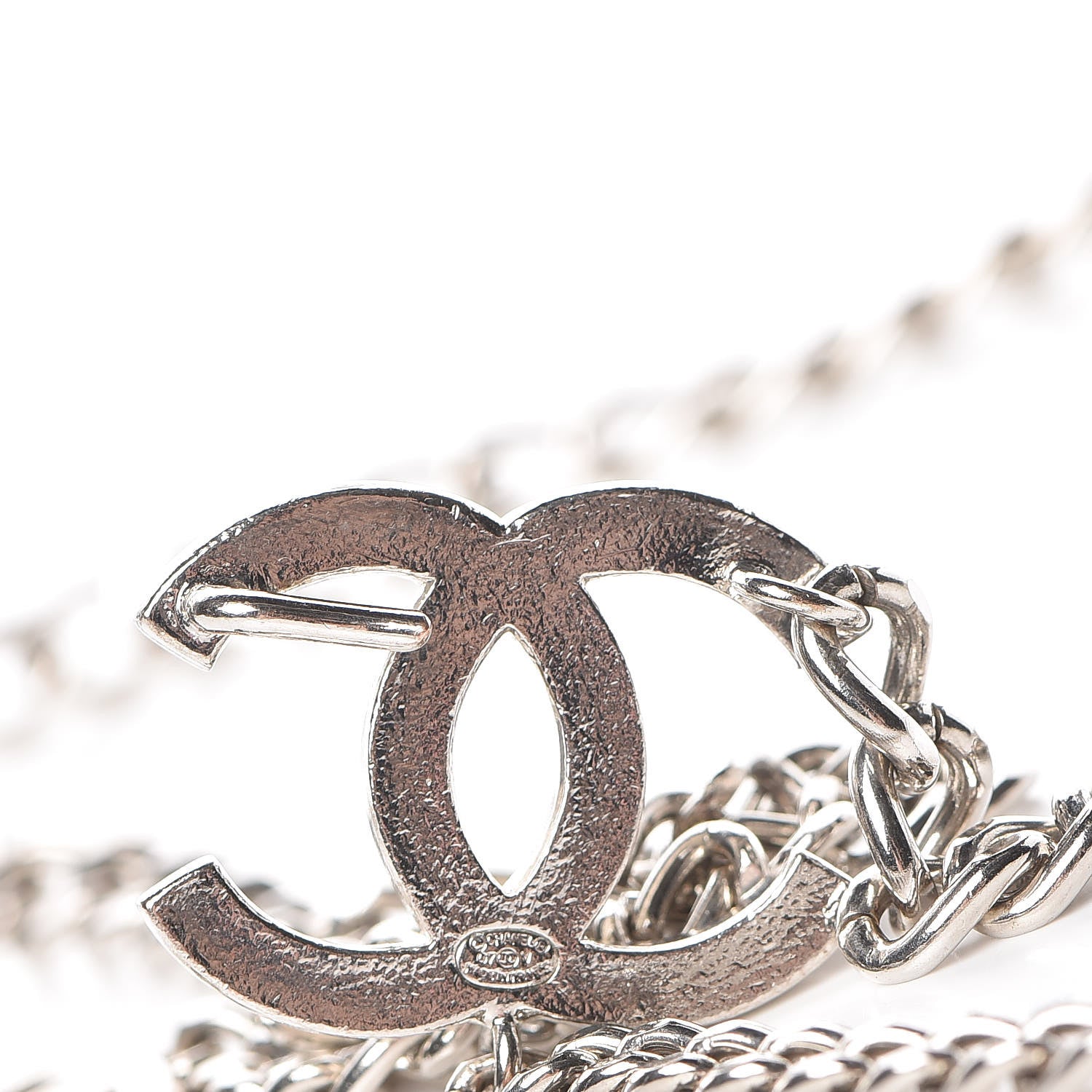 Chanel Enamel CC Ceinture Fantai Adjustable Belt Silver 6 of 6