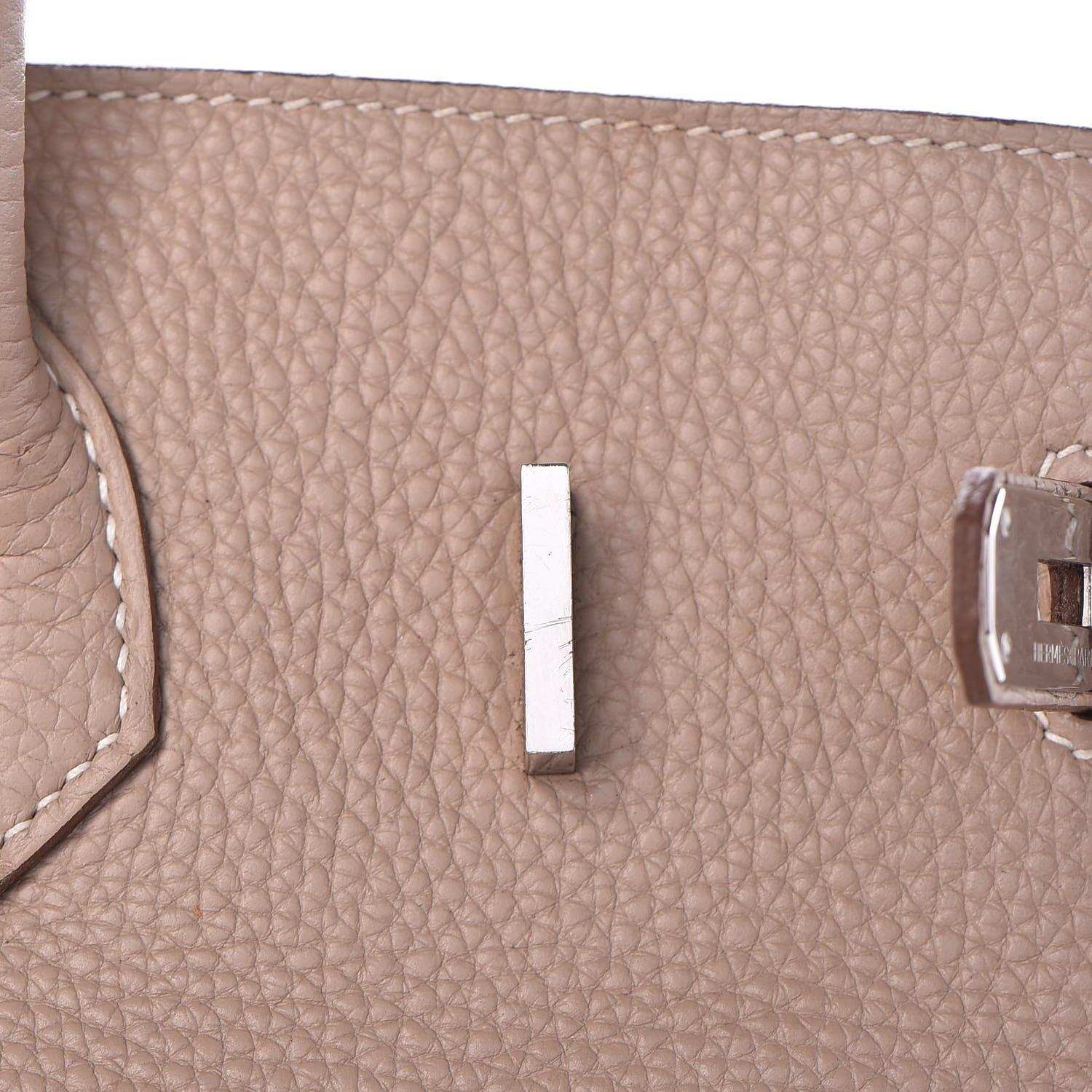 Hermes Taurillon Clemence Birkin 35 Argile 21 of 33