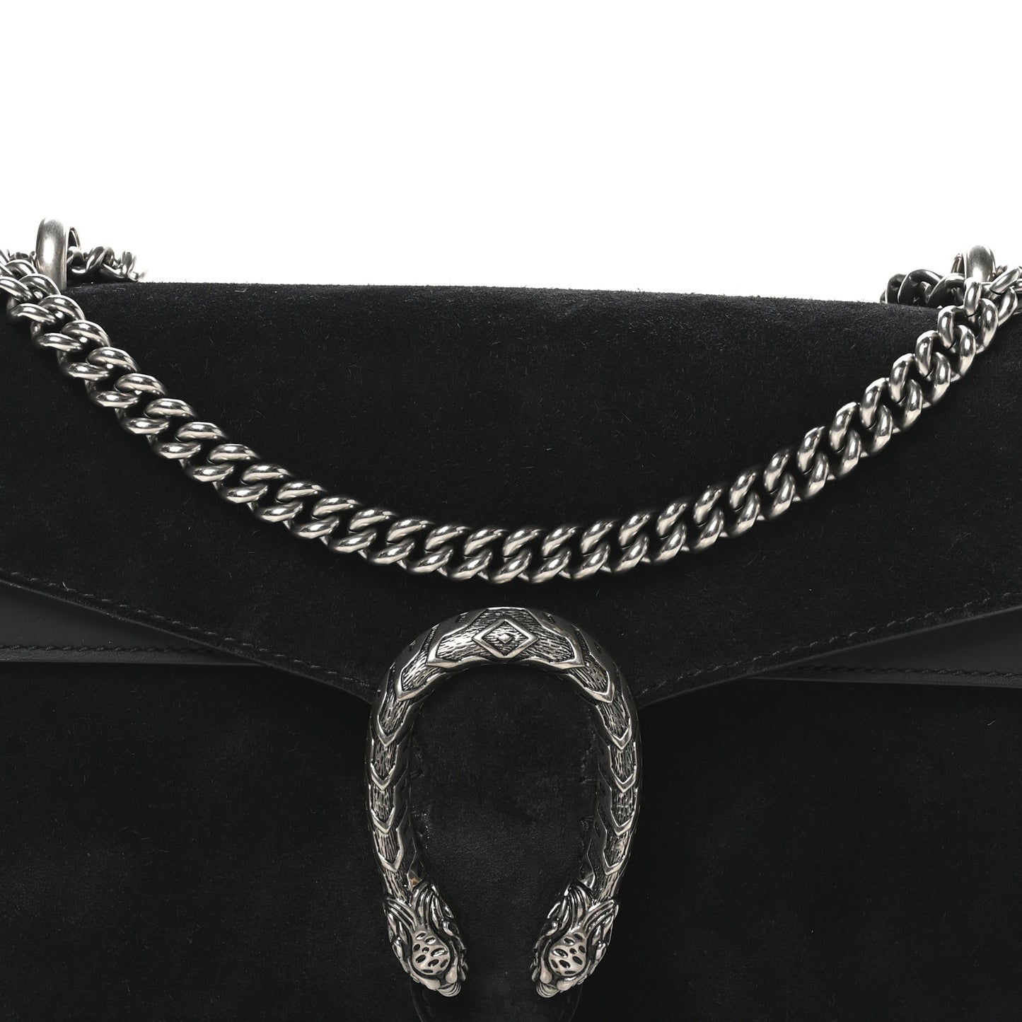 Suede Small Dionysus Shoulder Bag Black
