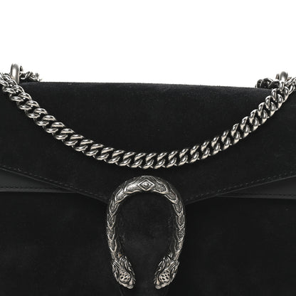 Gucci Suede Small Dionysus Shoulder Bag Black 8 of 10