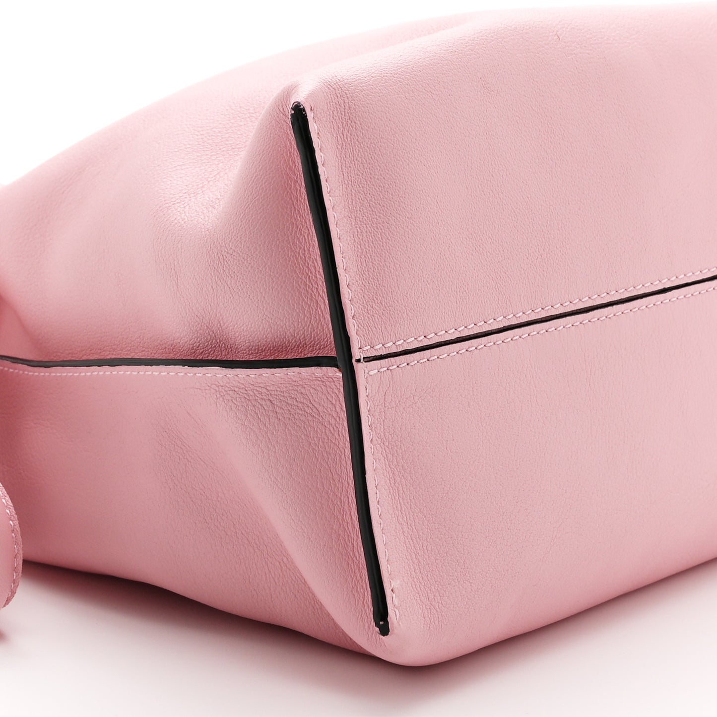 Calfskin Flamenco Knot Bag Pastel Pink