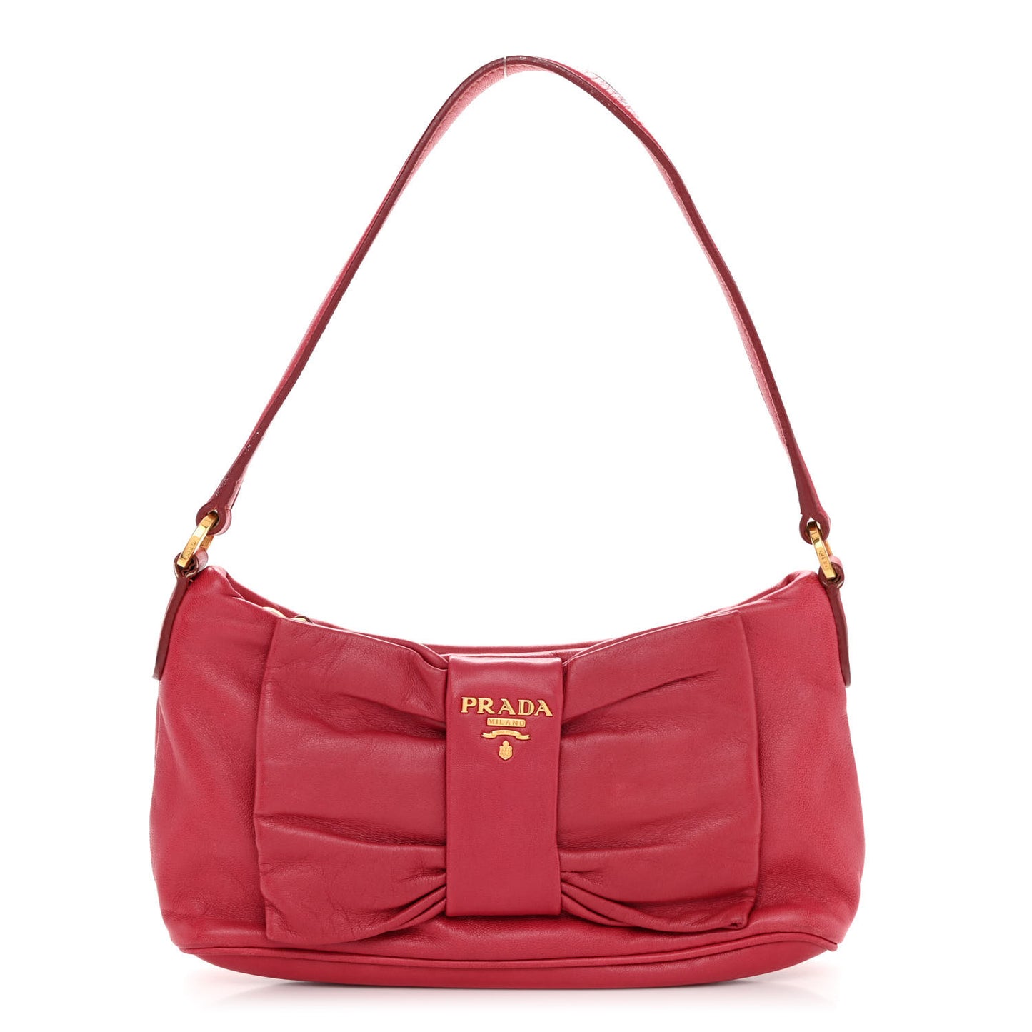 Nappa Fiocco Bow Pochette Peonia