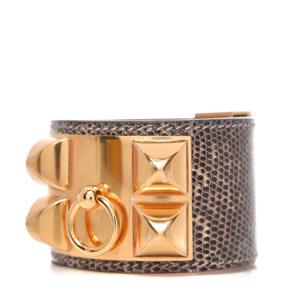 Hermes Lizard Collier De Chien CDC Bracelet S Ombre 1 of 7
