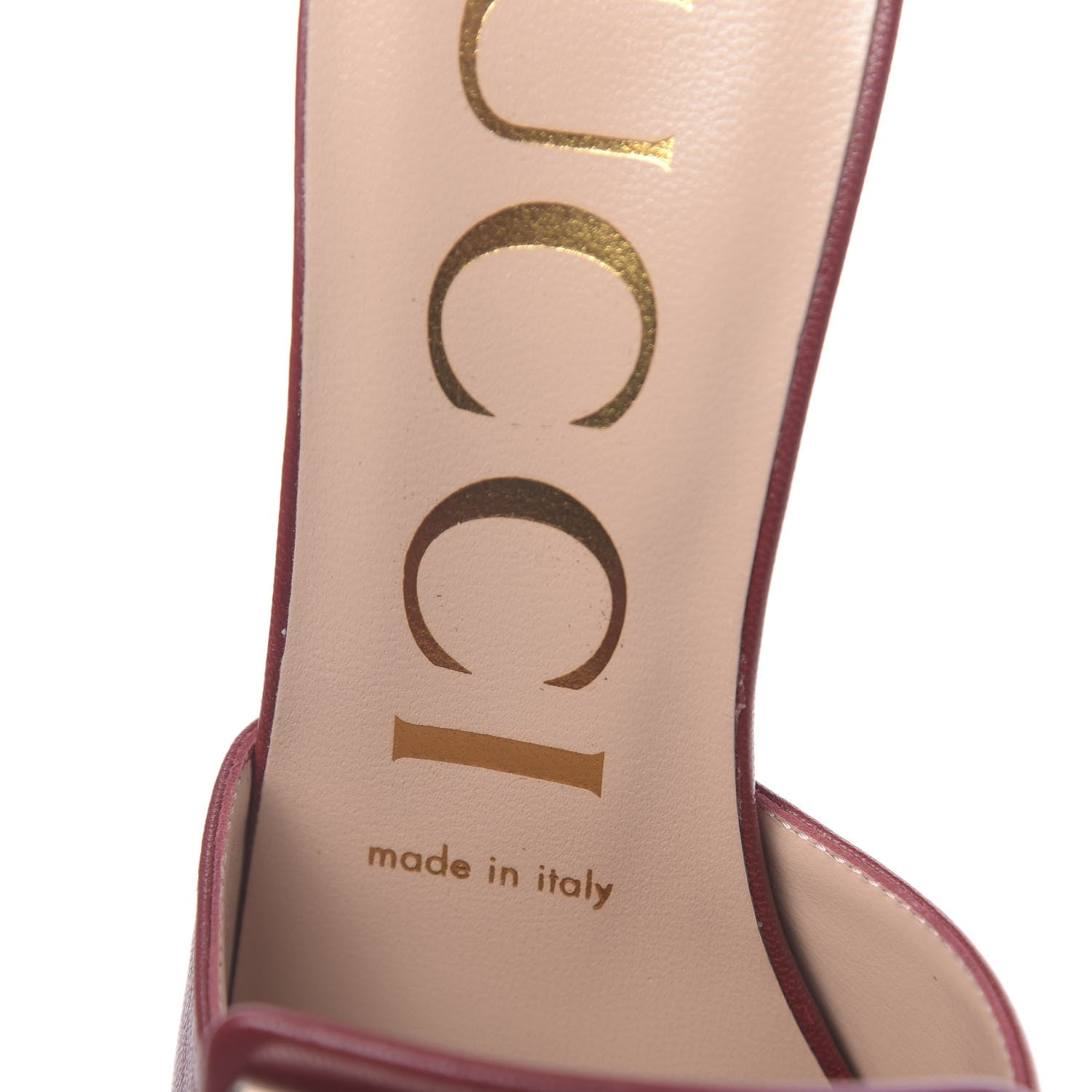 Gucci Malaga Kid Crystal Square G Madelyn Mules 37 Romantic Cerise 6 of 10