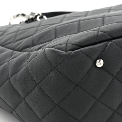 Chanel Calfskin Quilted Ultra Pocket Shopping Tote Black 15 of 16