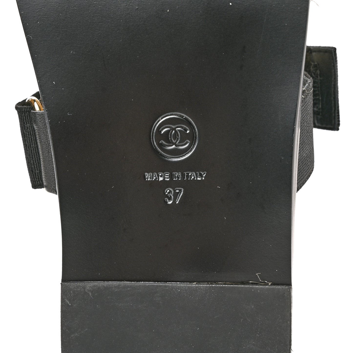 Lambskin Mules Elastic 37 Black