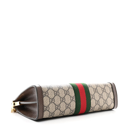 Gucci GG Supreme Monogram Web Small Ophidia Chain Shoulder Bag Brown 4 of 11