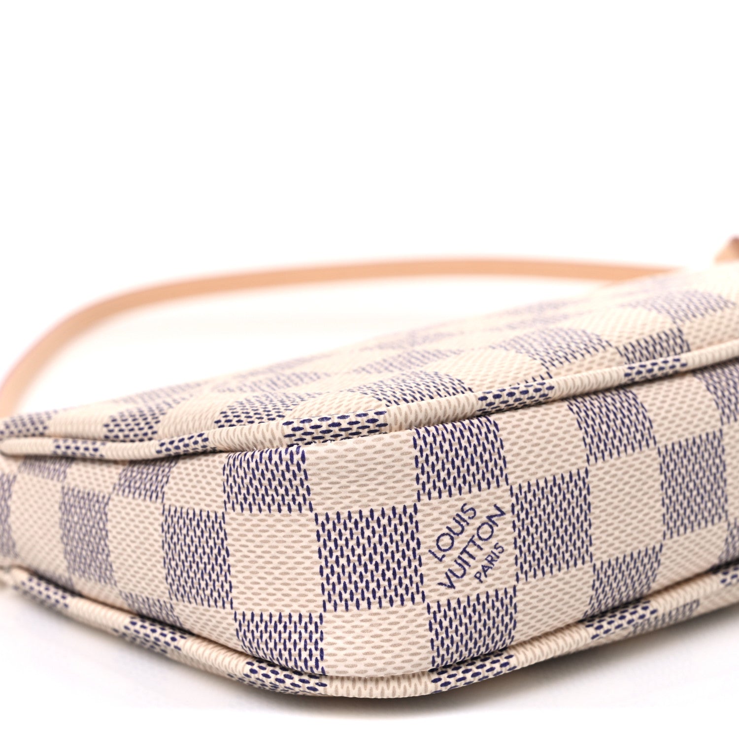 Louis Vuitton Damier Azur Pochette Accessories NM Rose Ballerine 8 of 9