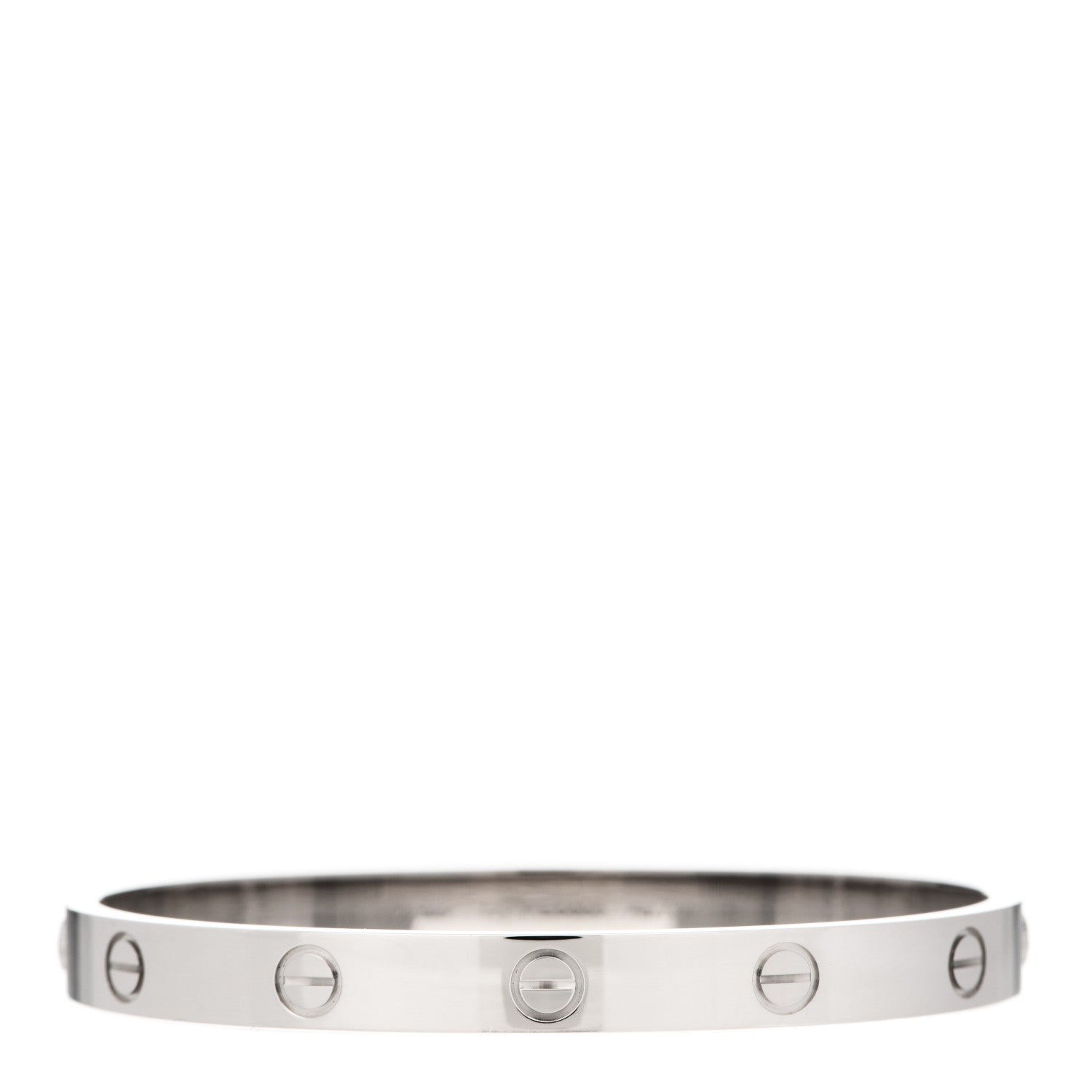 Cartier 18K White Gold LOVE Bracelet 17 1 of 6