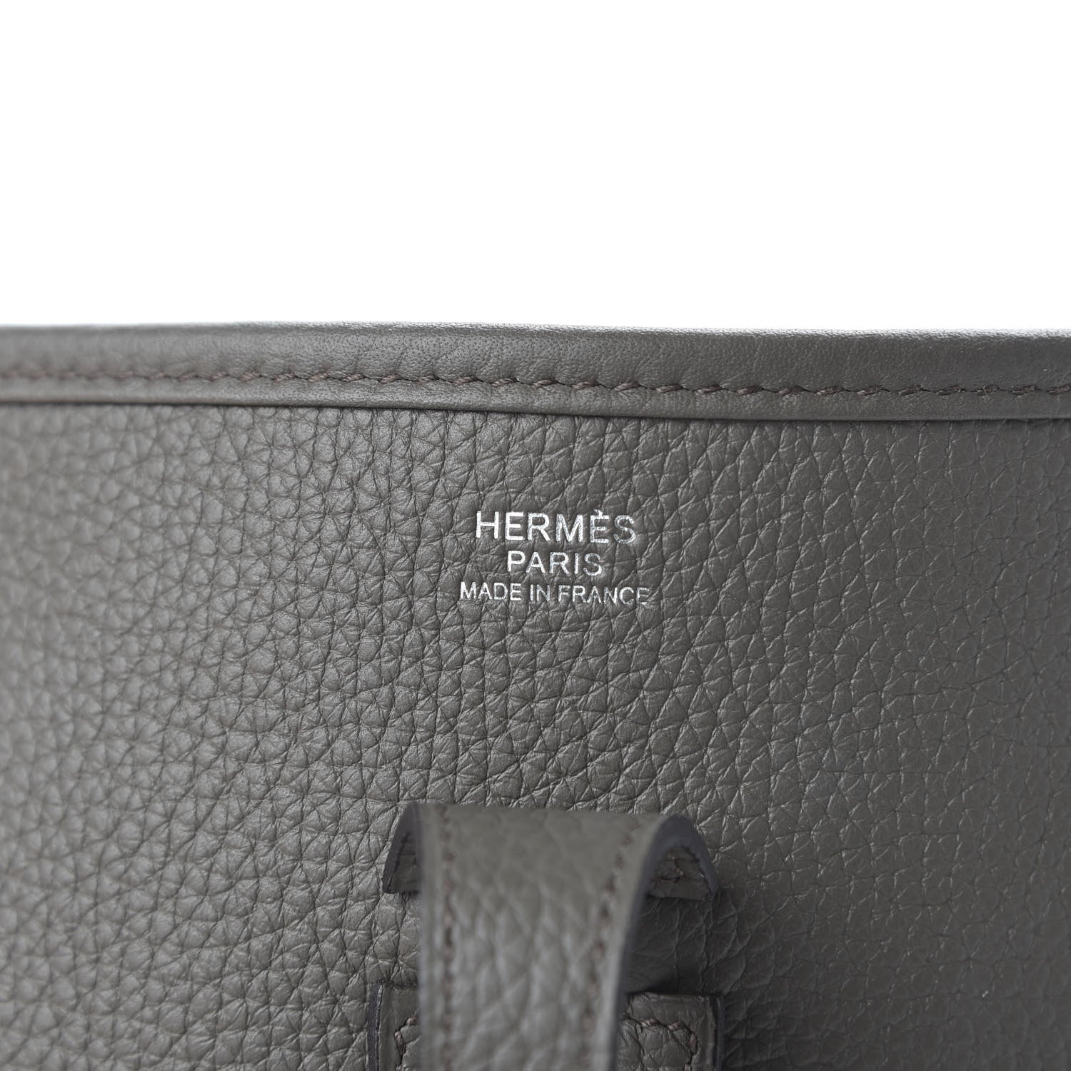 Hermes Taurillon Clemence Evelyne III PM Etain 8 of 10