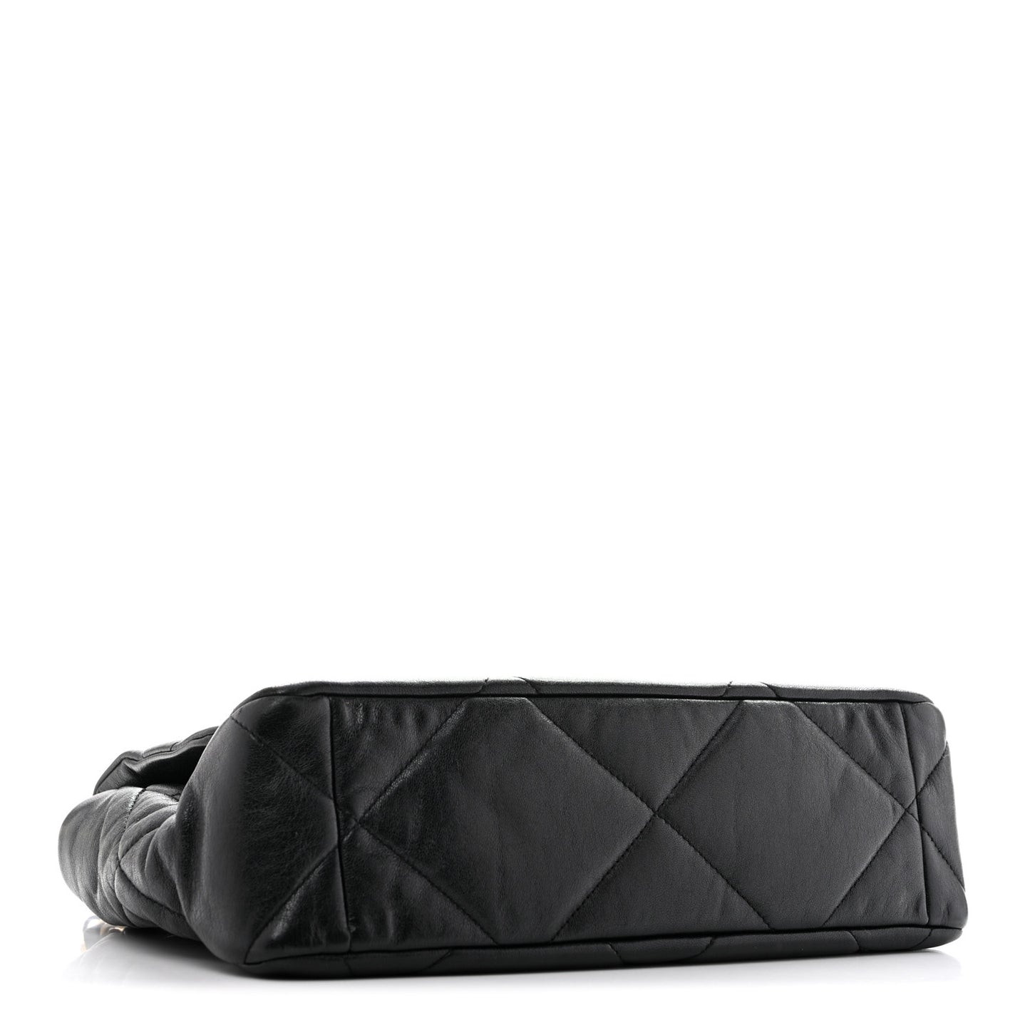 Lambskin Quilted Large Chanel 19 Flap Black