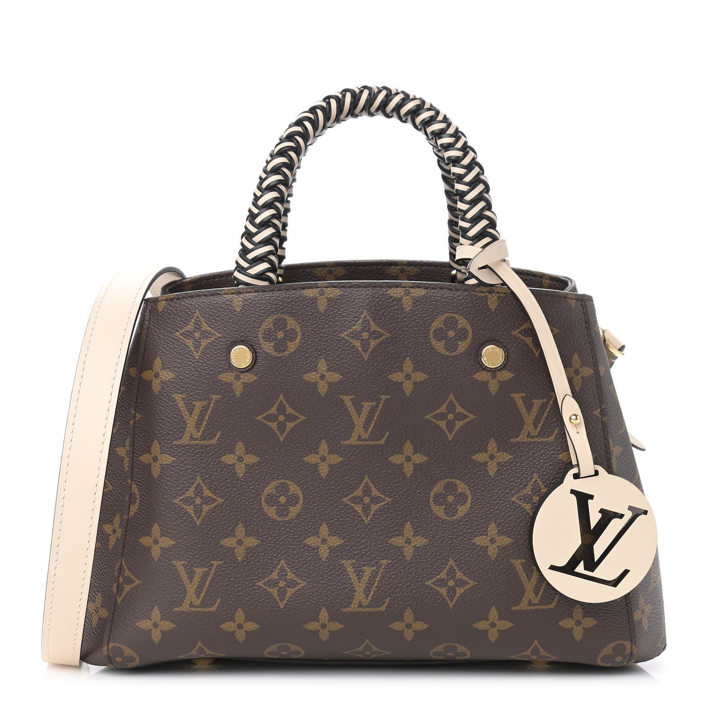 Monogram Braided Montaigne BB Creme Beige