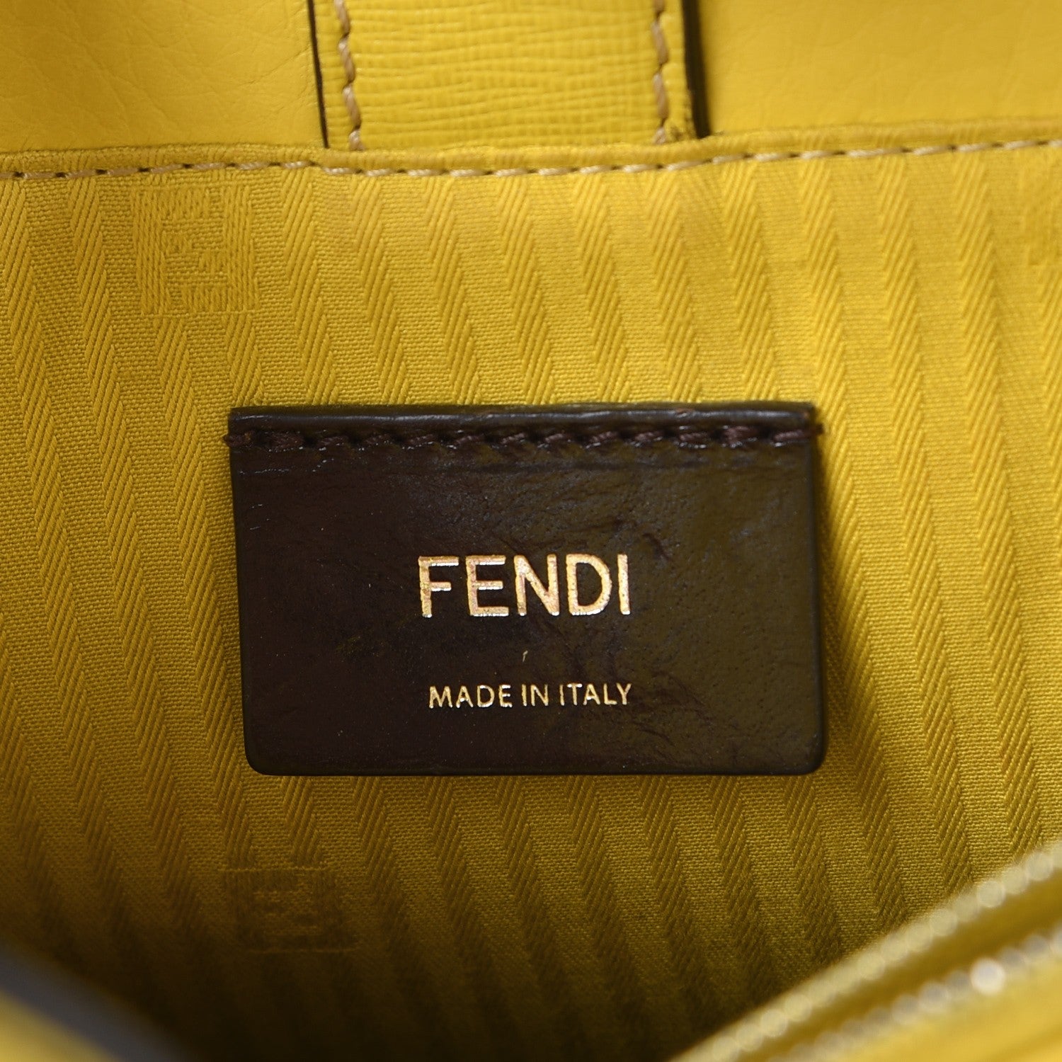 Fendi Vitello Elite Petite 2Jours Tote Cedro 6 of 13