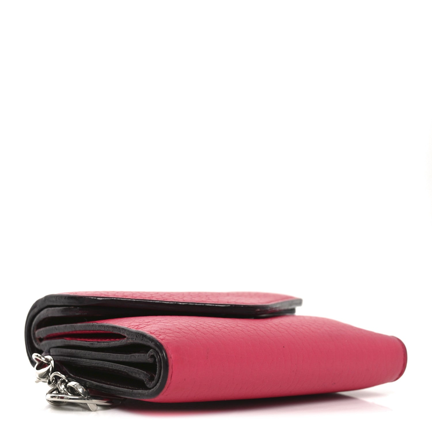 Christian Dior Bullcalf Diorissimo Medium Envelope Wallet Rose Passion 4 of 7