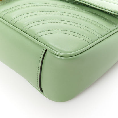Gucci Calfskin Matelasse Small GG Marmont Shoulder Bag Salamander Green 11 of 11