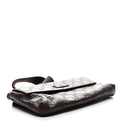 Gucci Guccissima Waist Belt Bag Dark Brown 4 of 10