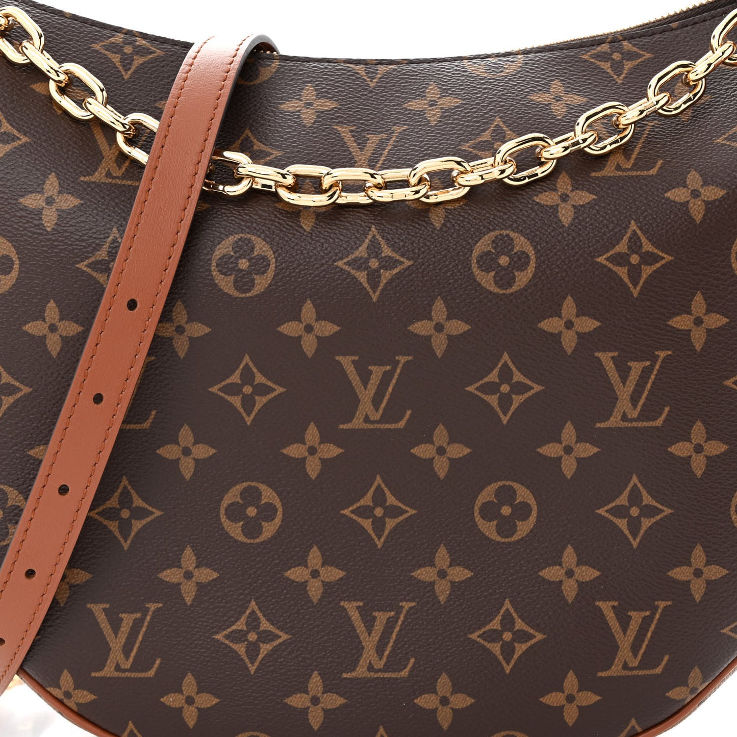 Reverse Monogram Loop Hobo