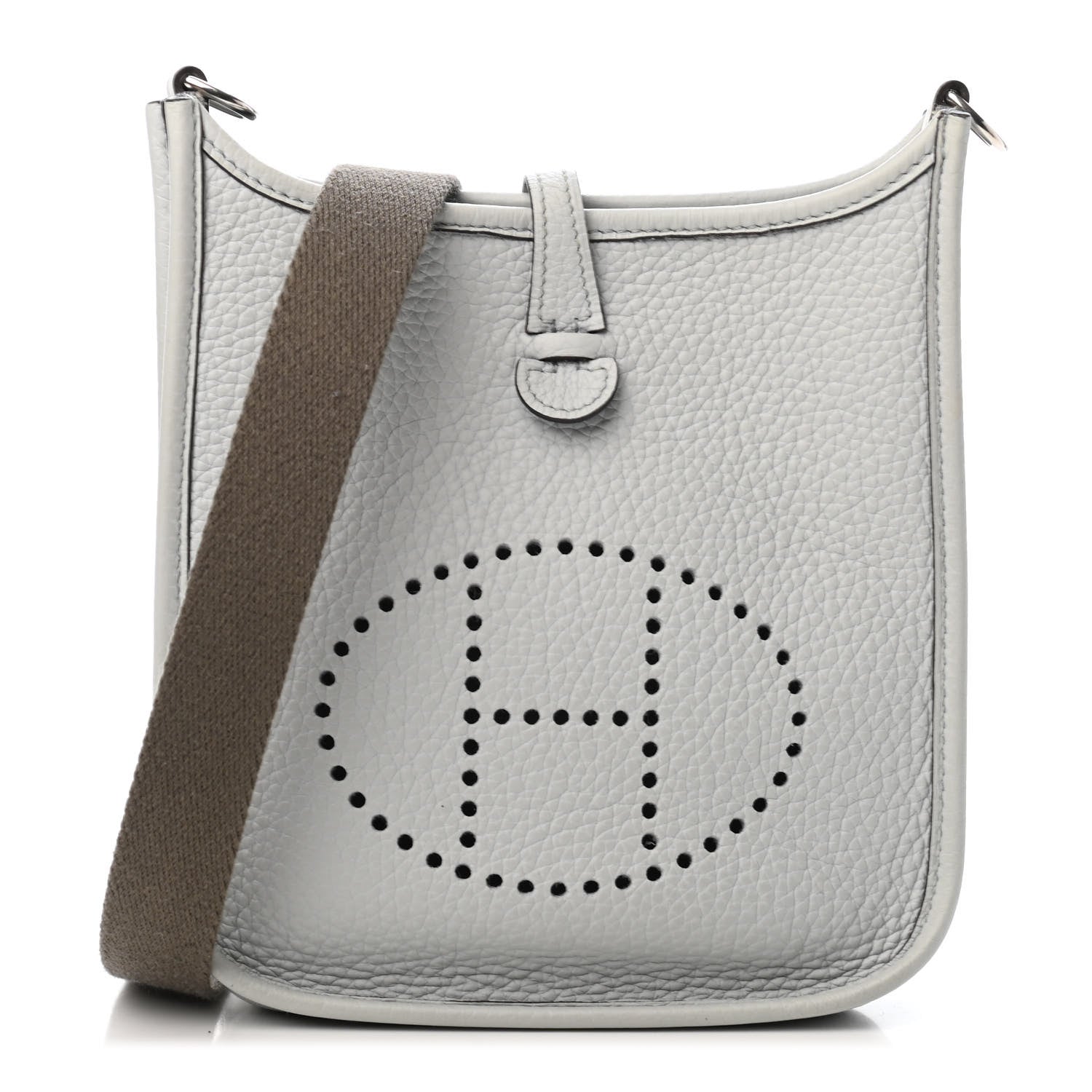 Hermes Taurillon Clemence Amazone Evelyne TPM Gris Perle Etain 1 of 4