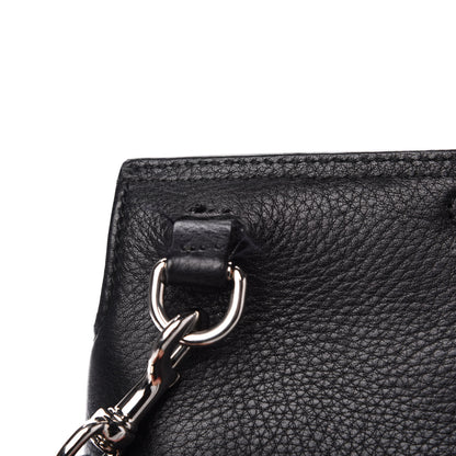 Gucci Pebbled Calfskin Large Bamboo Daily Top Handle Bag Black 13 of 16