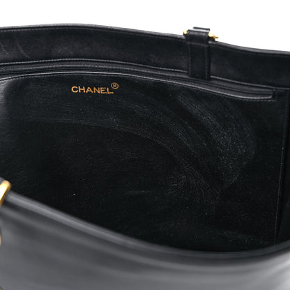 Chanel Lambskin CC Tote Black 17 of 21