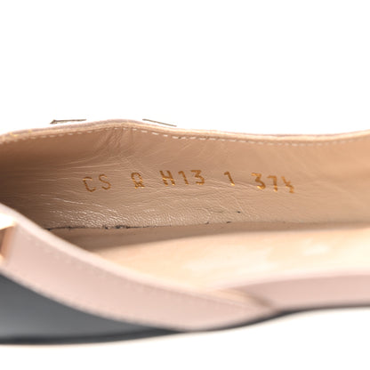 Valentino Garavani Nappa Rockstud Slingback Flats 37.5 Black Poudre 8 of 14