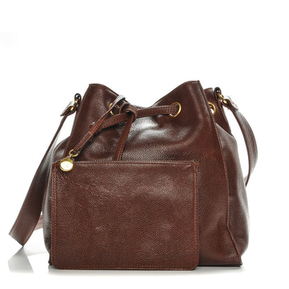 Chanel Caviar CC Drawstring Shoulder Bag Brown 3 of 8
