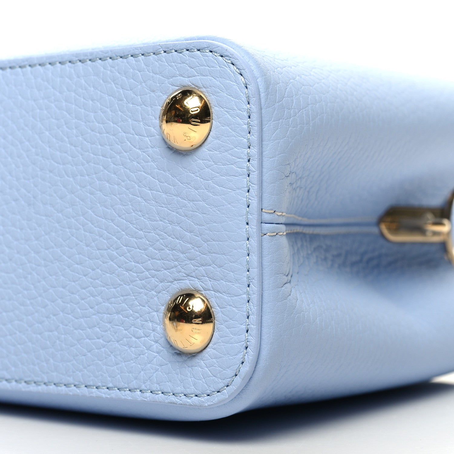 Louis Vuitton Taurillon MiniMe Capucines BB Candy Blue 1448073