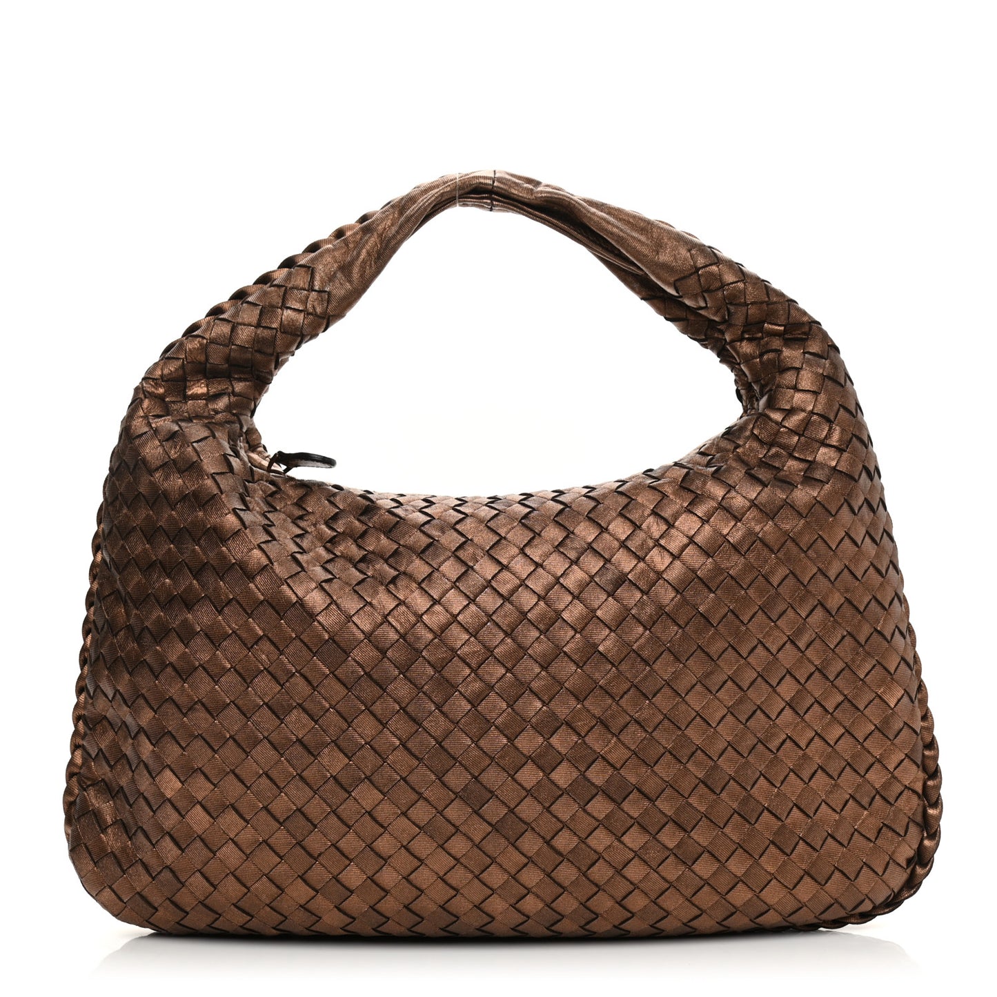 Metallic Nappa Intrecciato Veneta Hobo