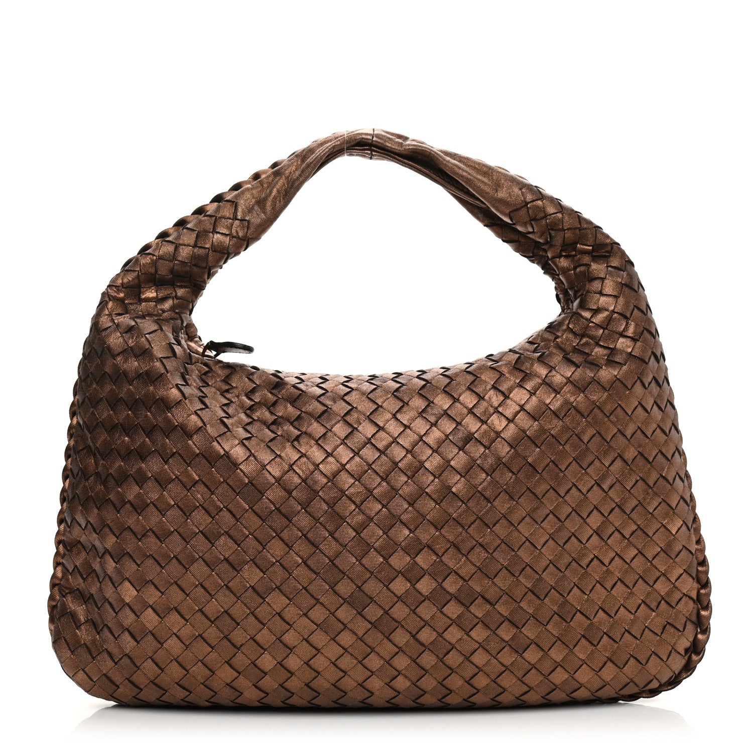 Bottega Veneta Metallic Nappa Intrecciato Veneta Hobo 1 of 10