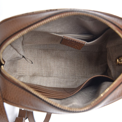 Gucci Monogram Mini Bree Messenger Bag Beige Tabacco 5 of 9
