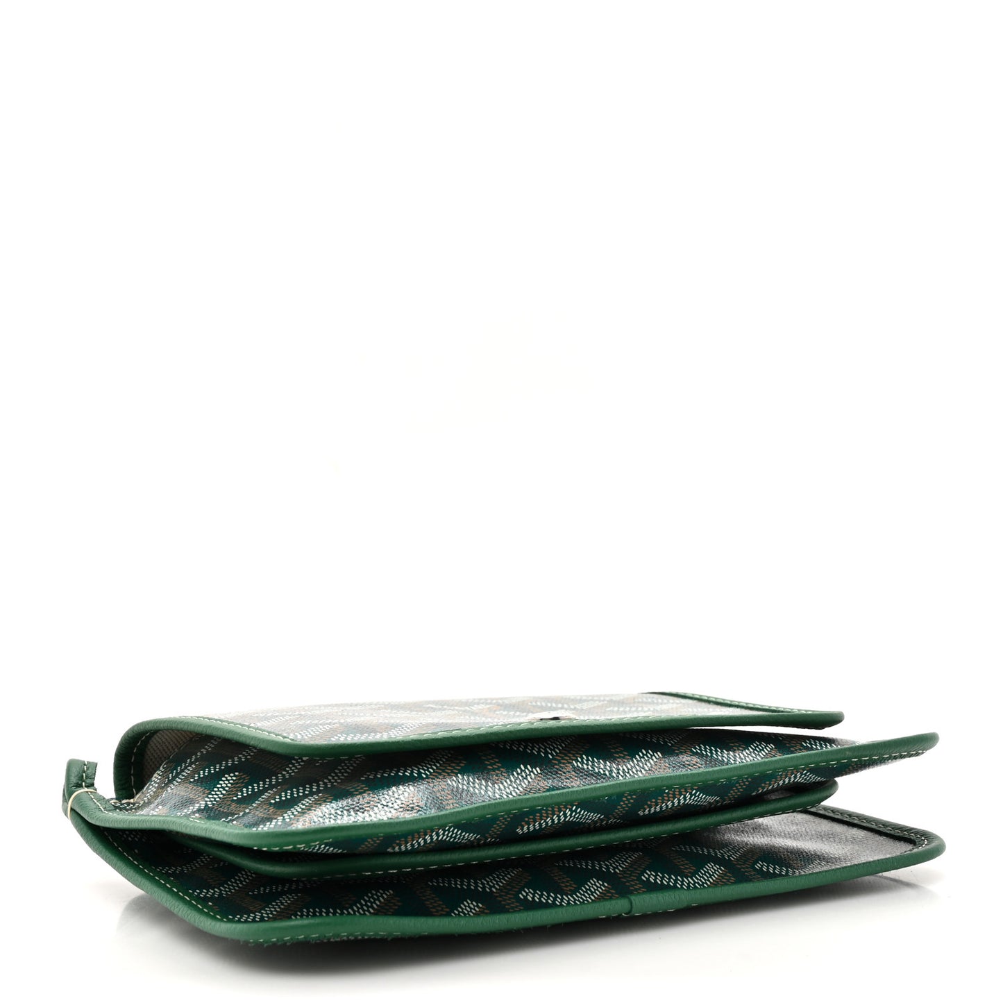 Goyardine Plumet Wallet Clutch Green