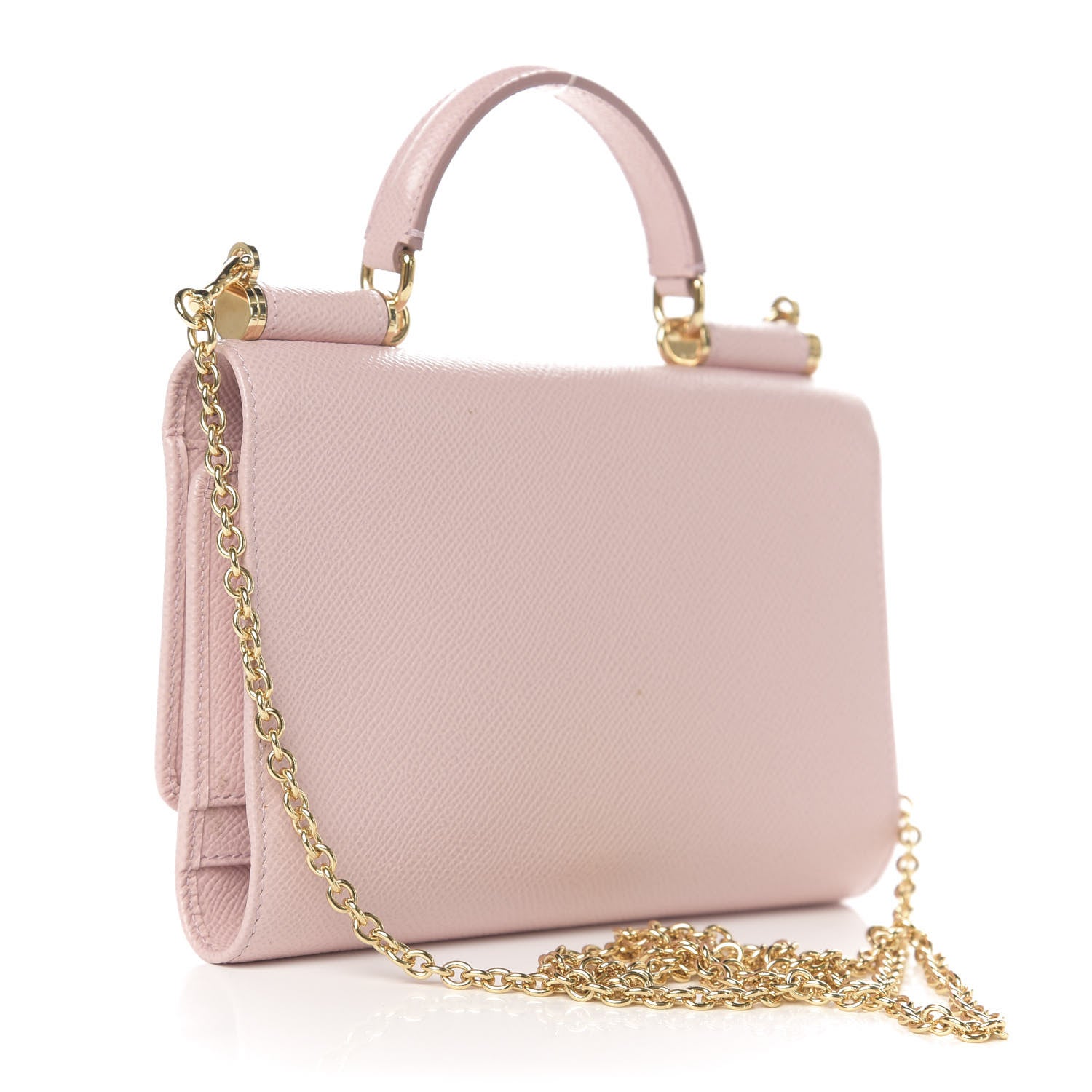 Dolce & Gabbana Dauphine Miss Sicily Smart Gloss Crossbody Bag Pink 4 of 12