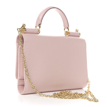 Dolce & Gabbana Dauphine Miss Sicily Smart Gloss Crossbody Bag Pink 4 of 12